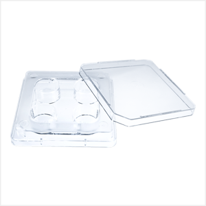 Oosafe® 4 Well Dish Non-Treated Surface (4 Pcs/Pack, 120 Pcs/Case)